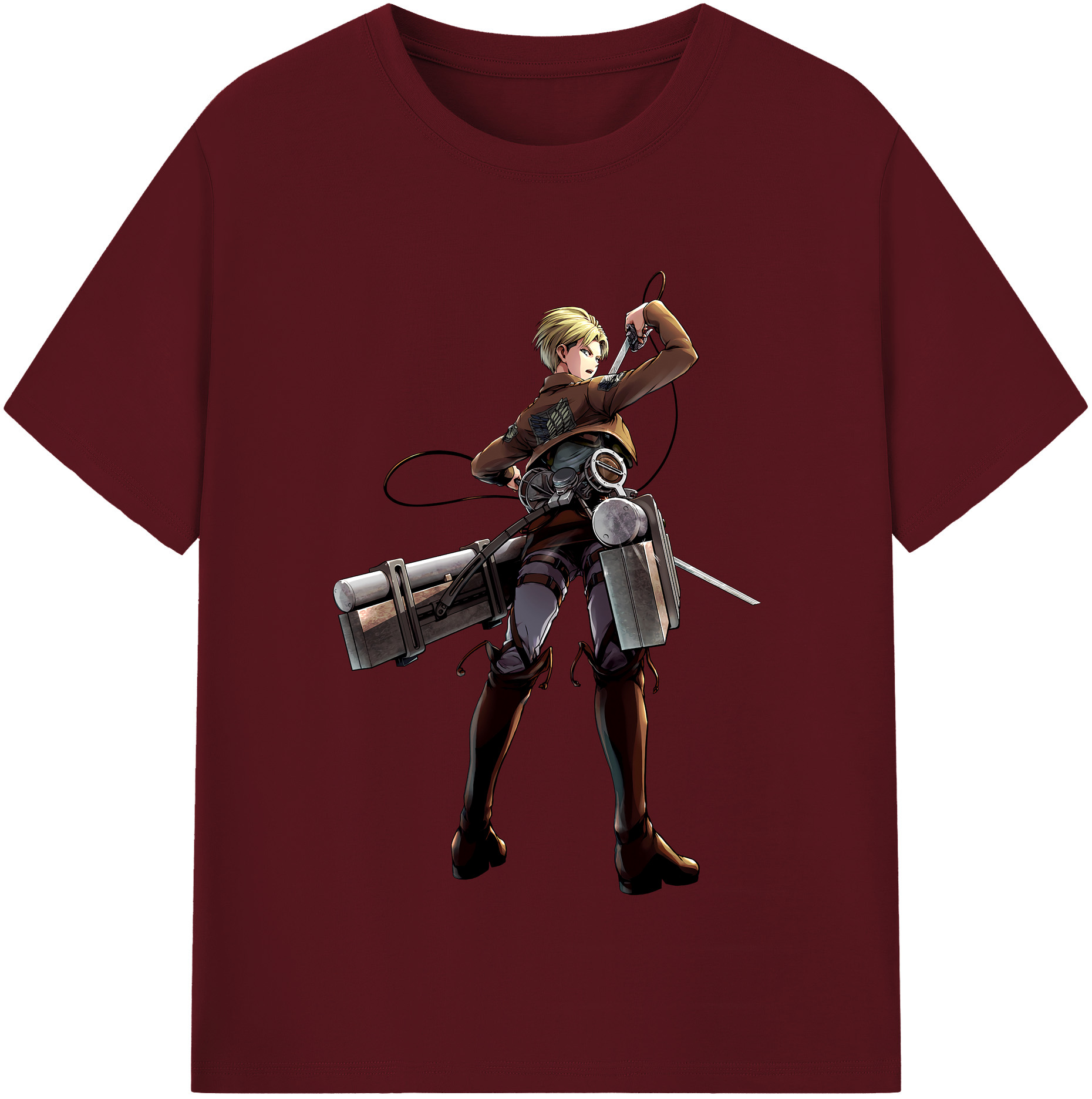 （画像用） 進撃の巨人 Attack on Titan 綿100％半袖Tシャツ（フロントプリント）